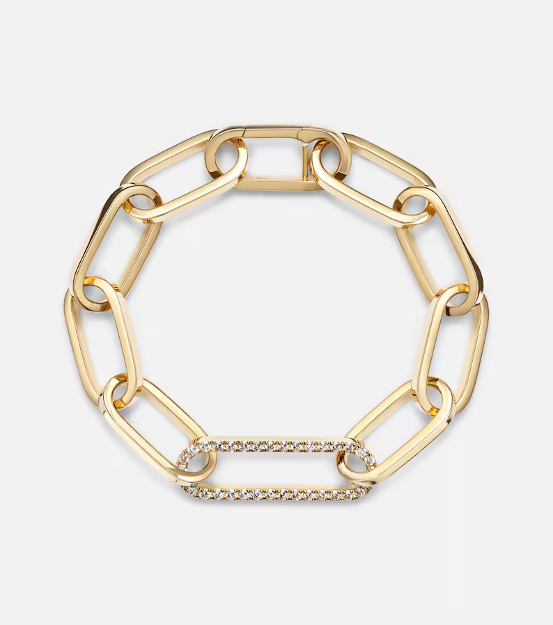 Gold Paperclip Link Bracelet
