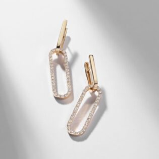 Minimalist Oval Paperclip Earrings