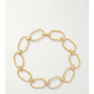 Frosted Paperclip Bracelet
