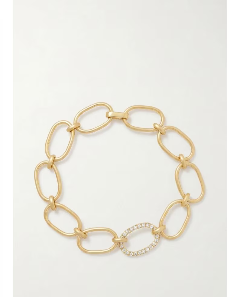 Frosted Paperclip Bracelet