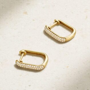 Moissanite Hoop Earrings