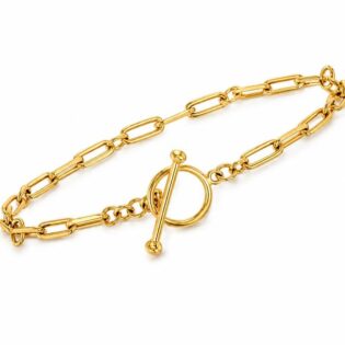Paperclip T-Bar Bracelet
