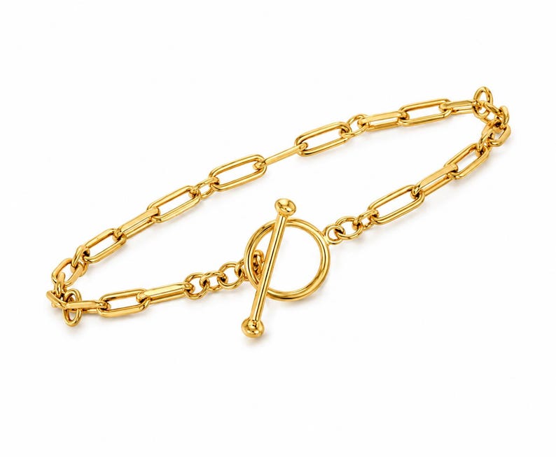 Paperclip T-Bar Bracelet