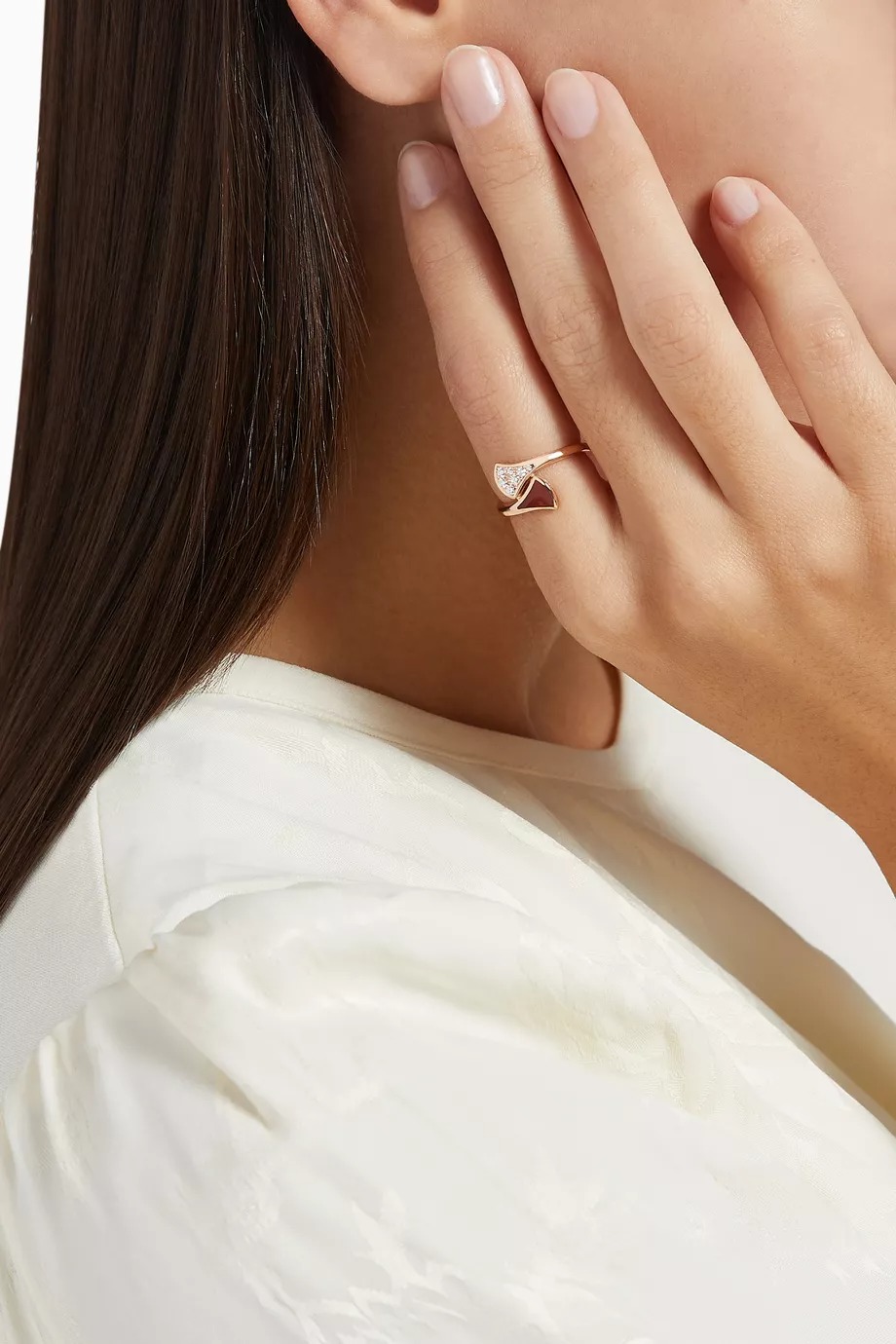 Carnelian Divas Style Open Ring - Image 5