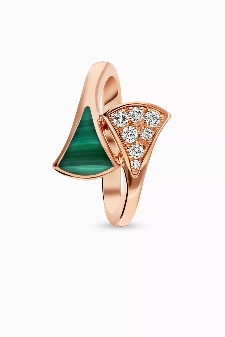 Malachite Divas Style Open Ring