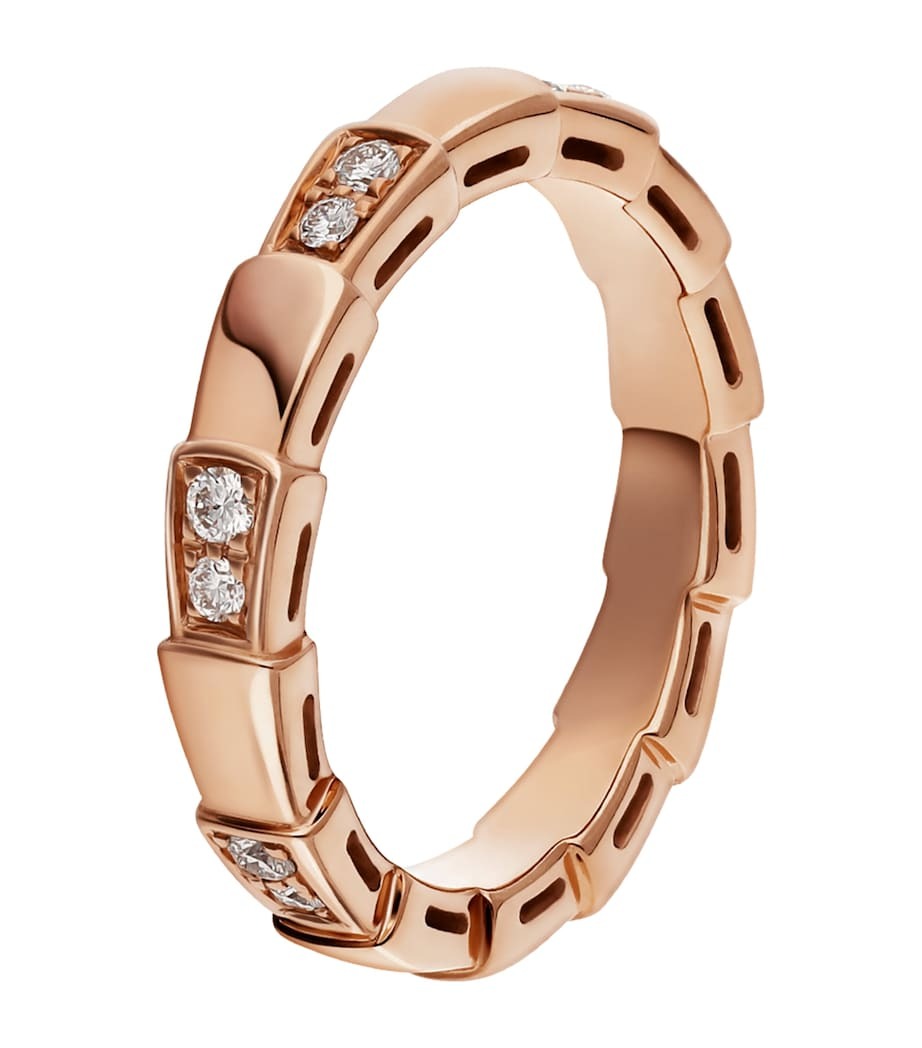 Moissanite Snake Scale Band Ring