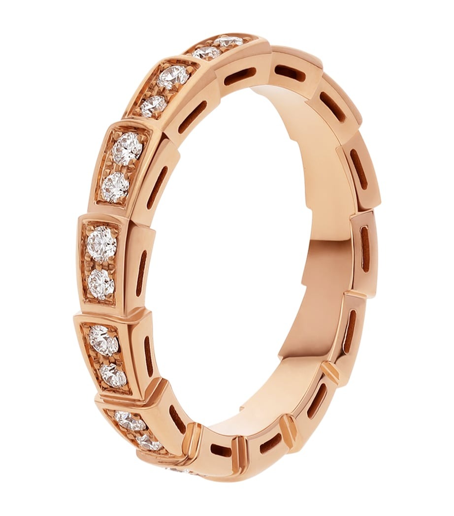 Moissanite Snake Scale Band Ring
