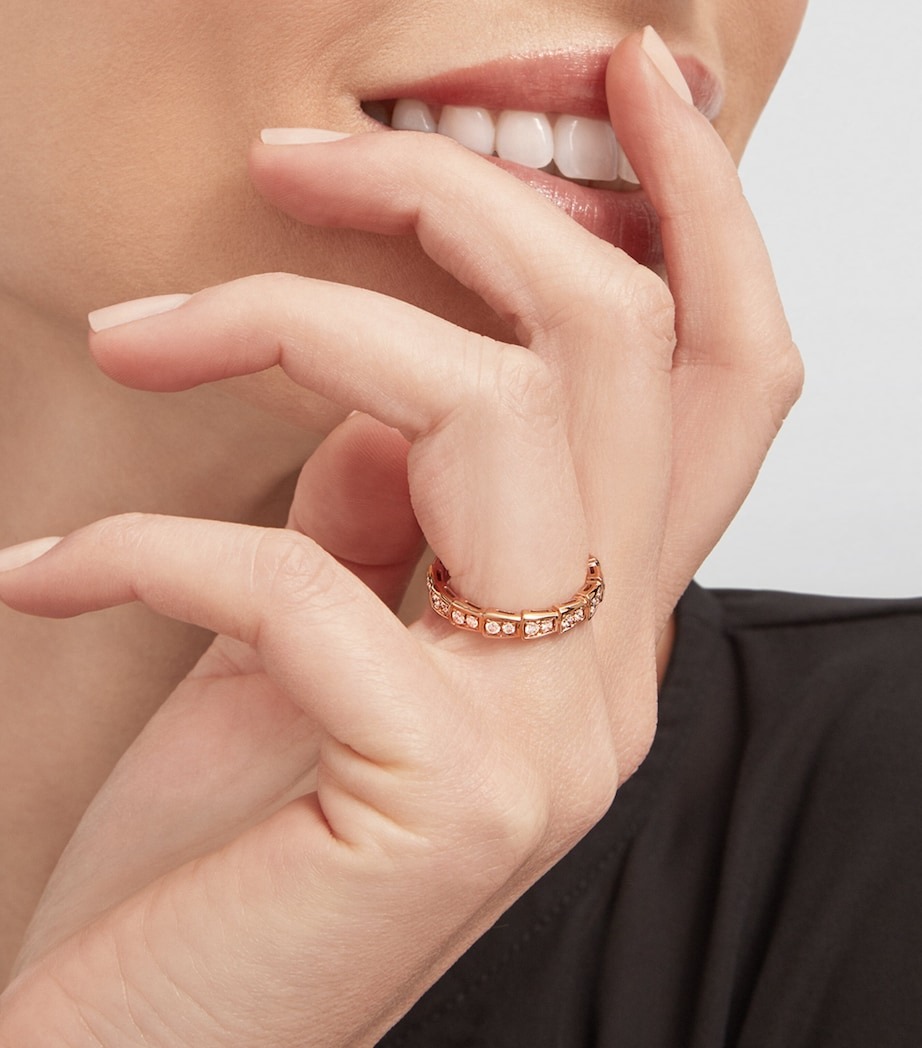Moissanite Snake Scale Band Ring - Image 3