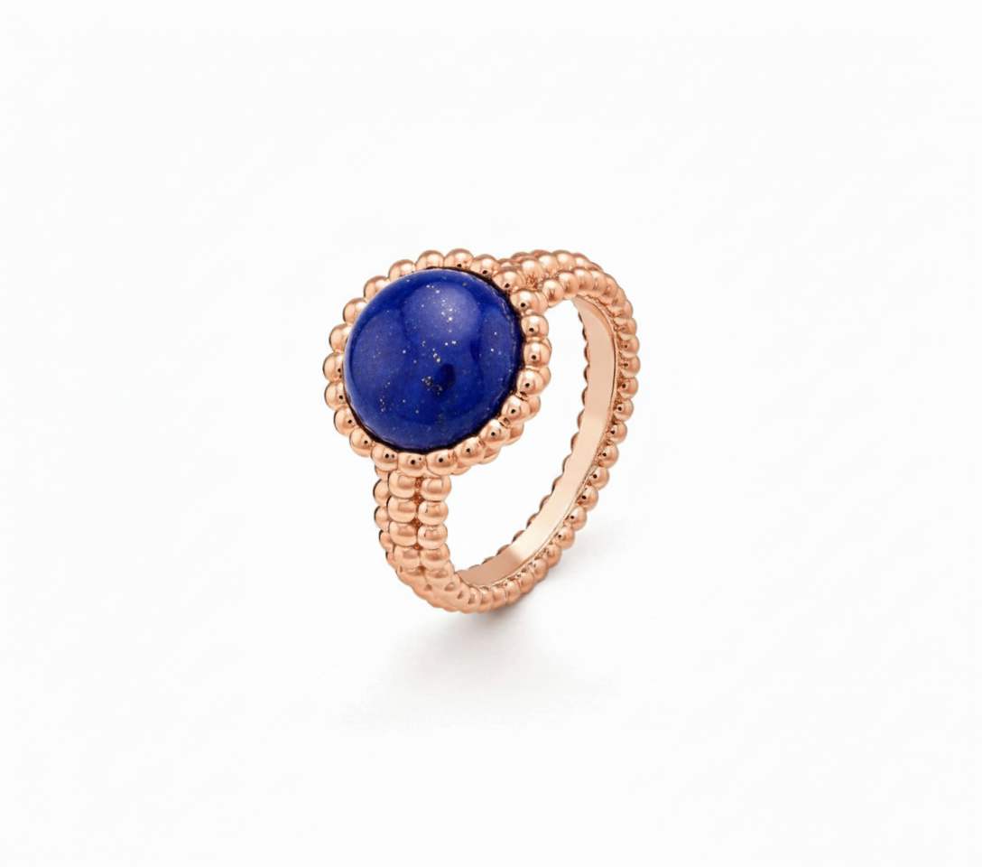 Lapis Lazuli Beaded Ring