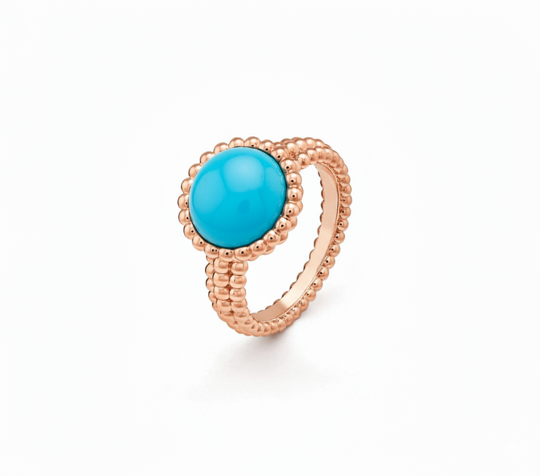 Turquoise Beaded Ring