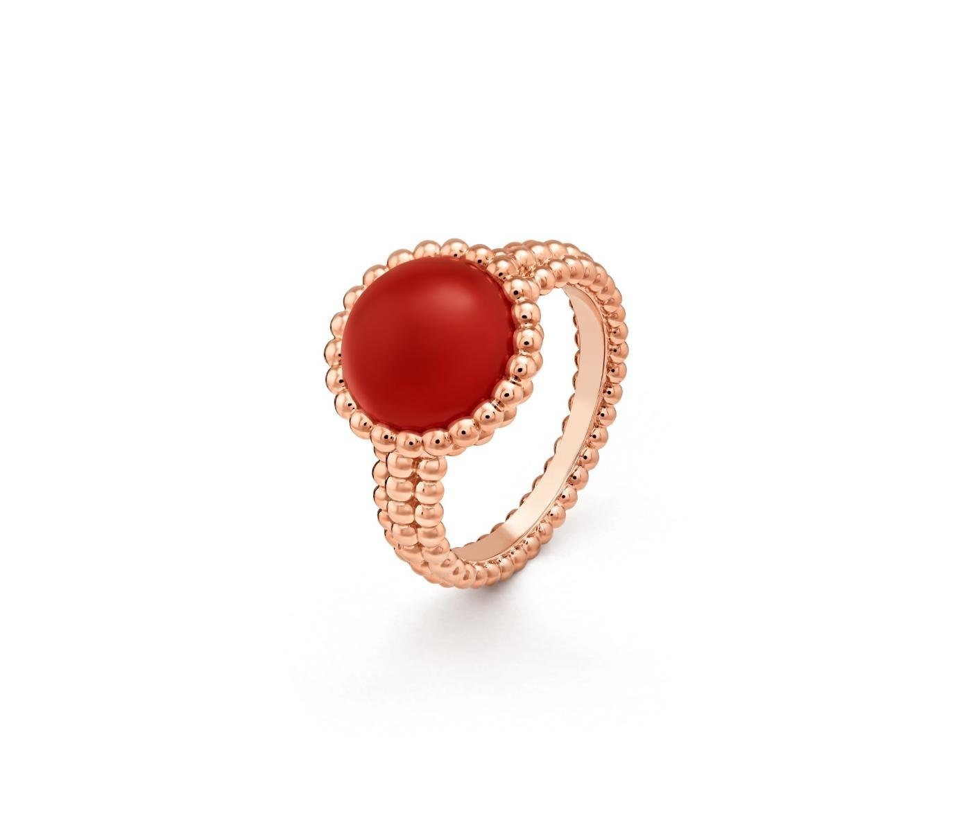 Carnelian Beaded Ring