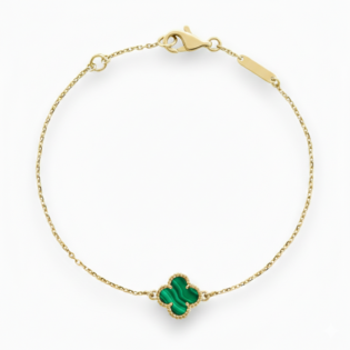 Malachite Clover Bracelet