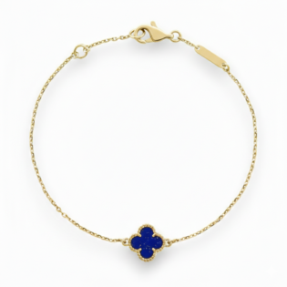 Lapis Lazuli Clover Bracelet