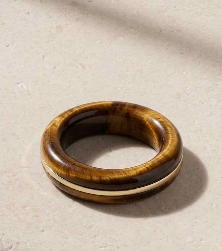 Tiger Eye Band Ring - Image 2