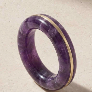 Purple Amethyst Band Ring
