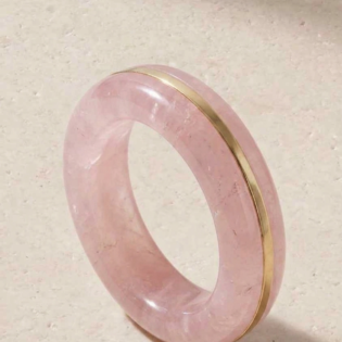 Rose Quartz Band Ring