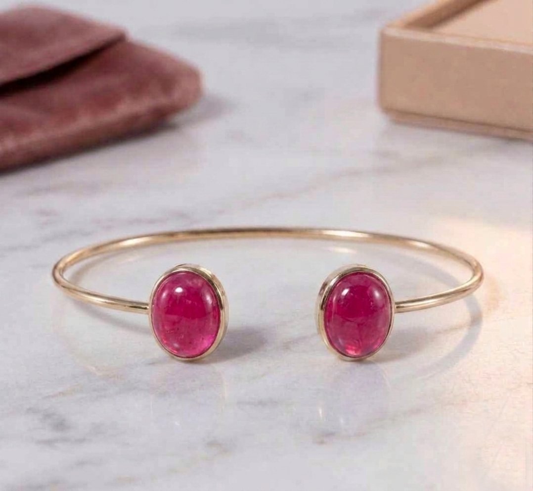 Ruby Open Cuff Bracelet