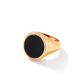 Black Onyx Signet Ring