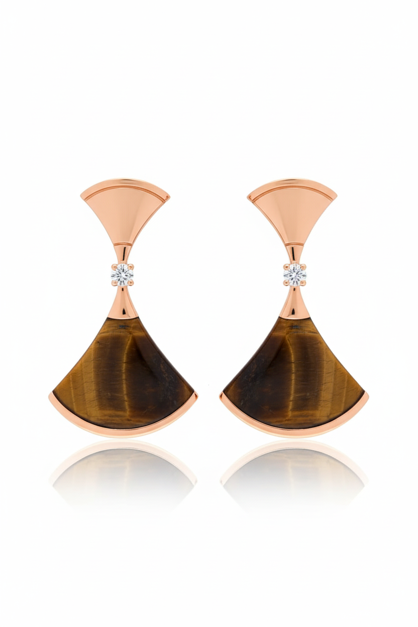 Tiger Eye Dangle Earrings