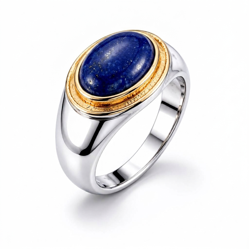 Lapis Lazuli Oval Statement Ring