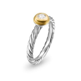 Moissanite Twisted Band Ring