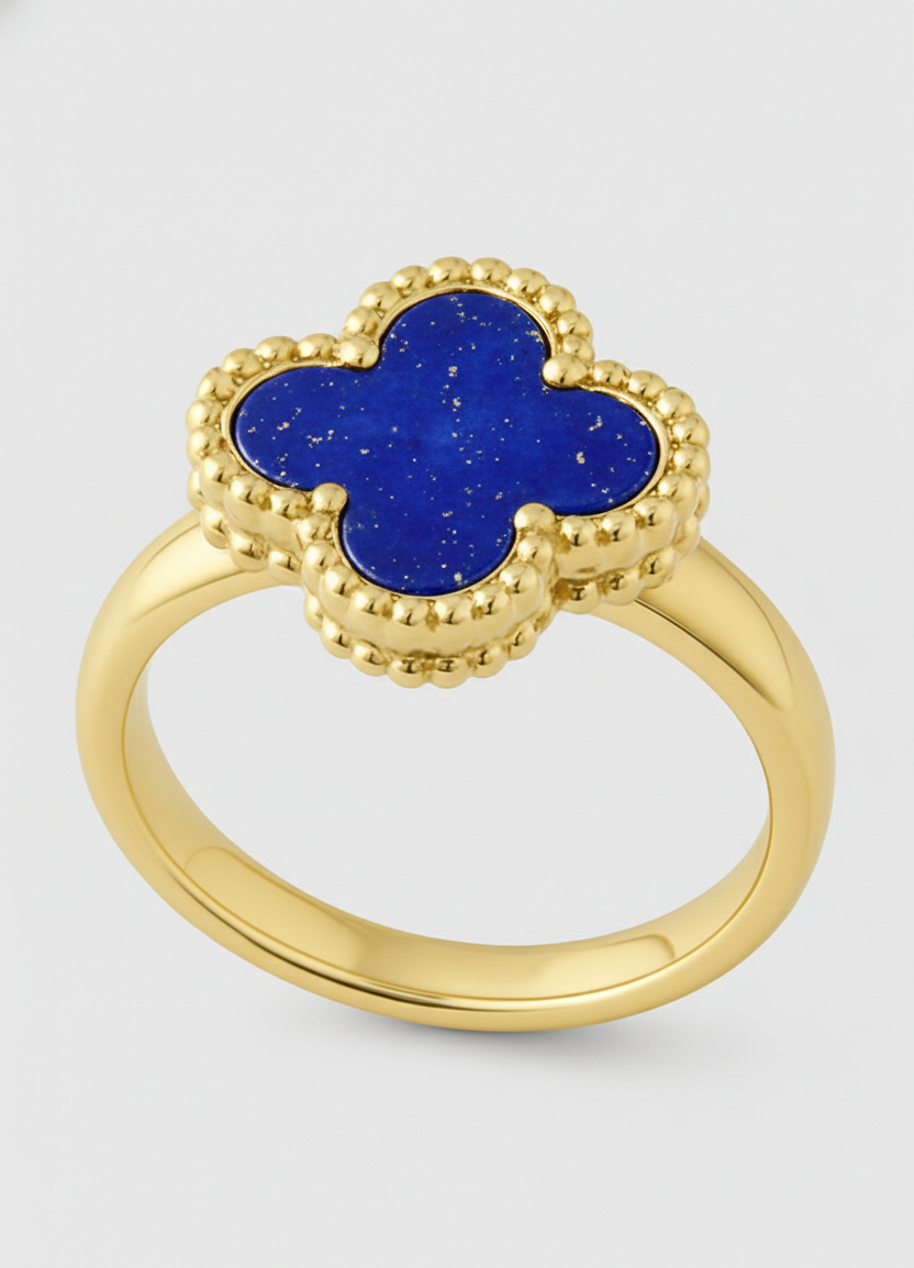 Lapis Lazuli Clover Ring - Image 2