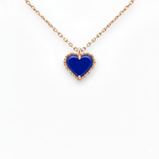 Lapis Lazuli Heart Pendant Necklace