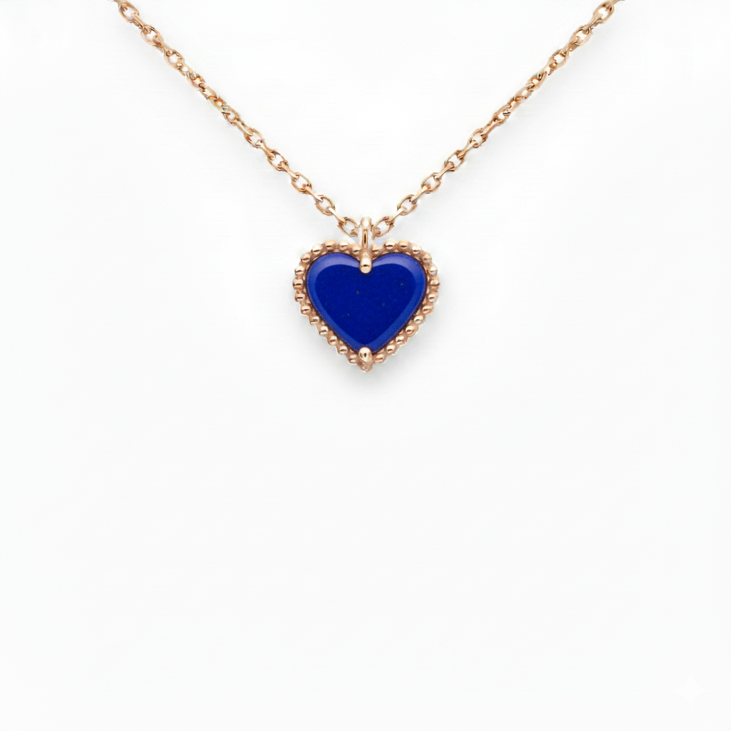 Lapis Lazuli Heart Pendant Necklace