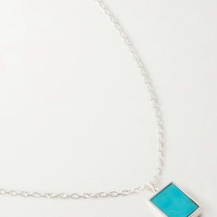 Turquoise Rectangular Pendant Necklace