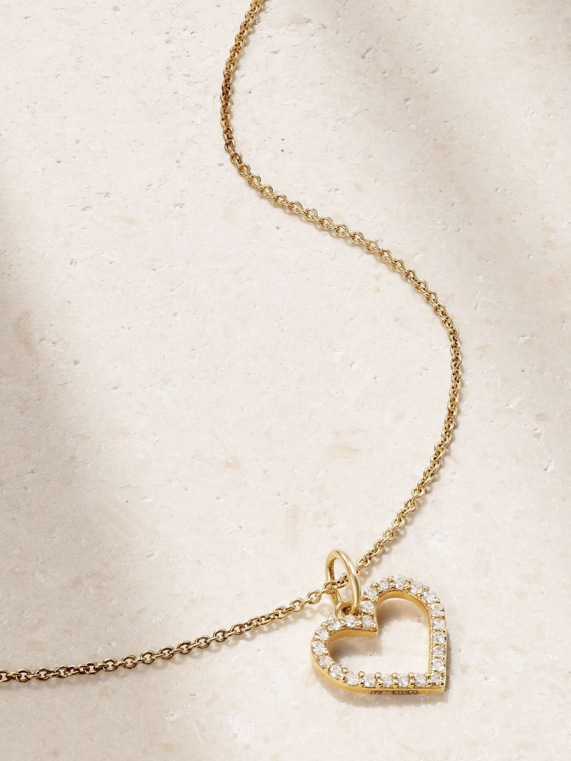 Malachite And Moissanite Split Heart Pendant Necklace