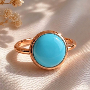 Turquoise High Dome Cocktail Ring