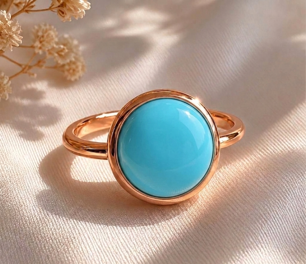 Turquoise High Dome Cocktail Ring
