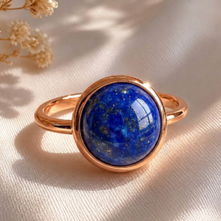 Lapis Lazuli High Dome Cocktail Ring