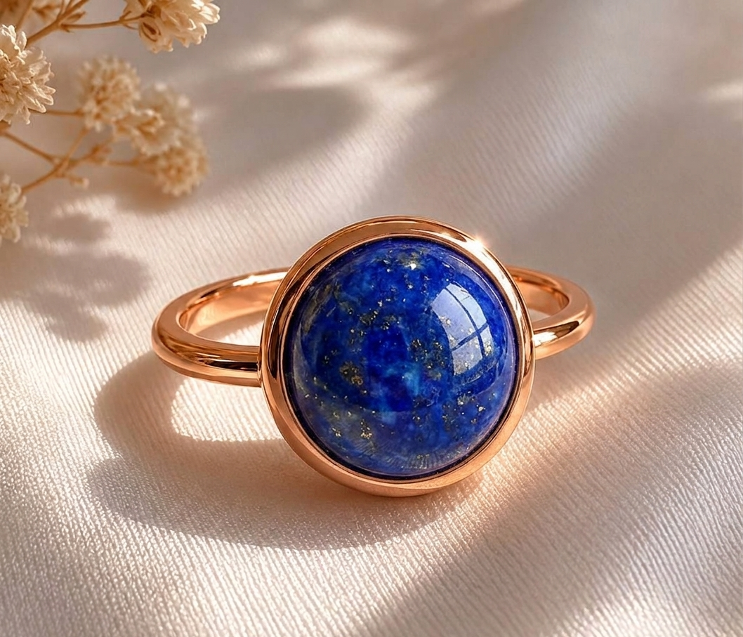 Lapis Lazuli High Dome Cocktail Ring